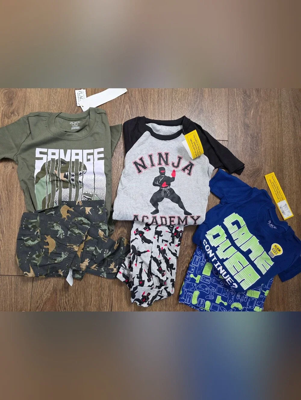 3 Children's Place Boys Graphic Pajama Set Bundle - L/12